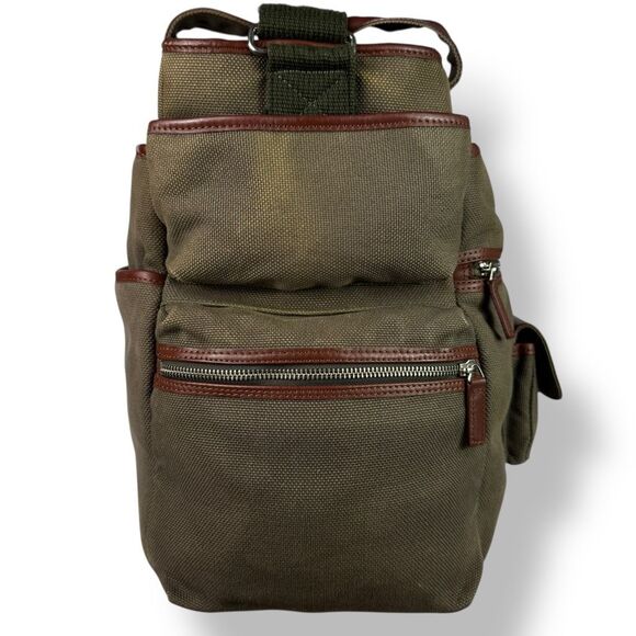 Levenger Vintage 90s Adventurer Brief Heavy Duty Canvas Leather Travel Bag 20” - Picture 6 of 16